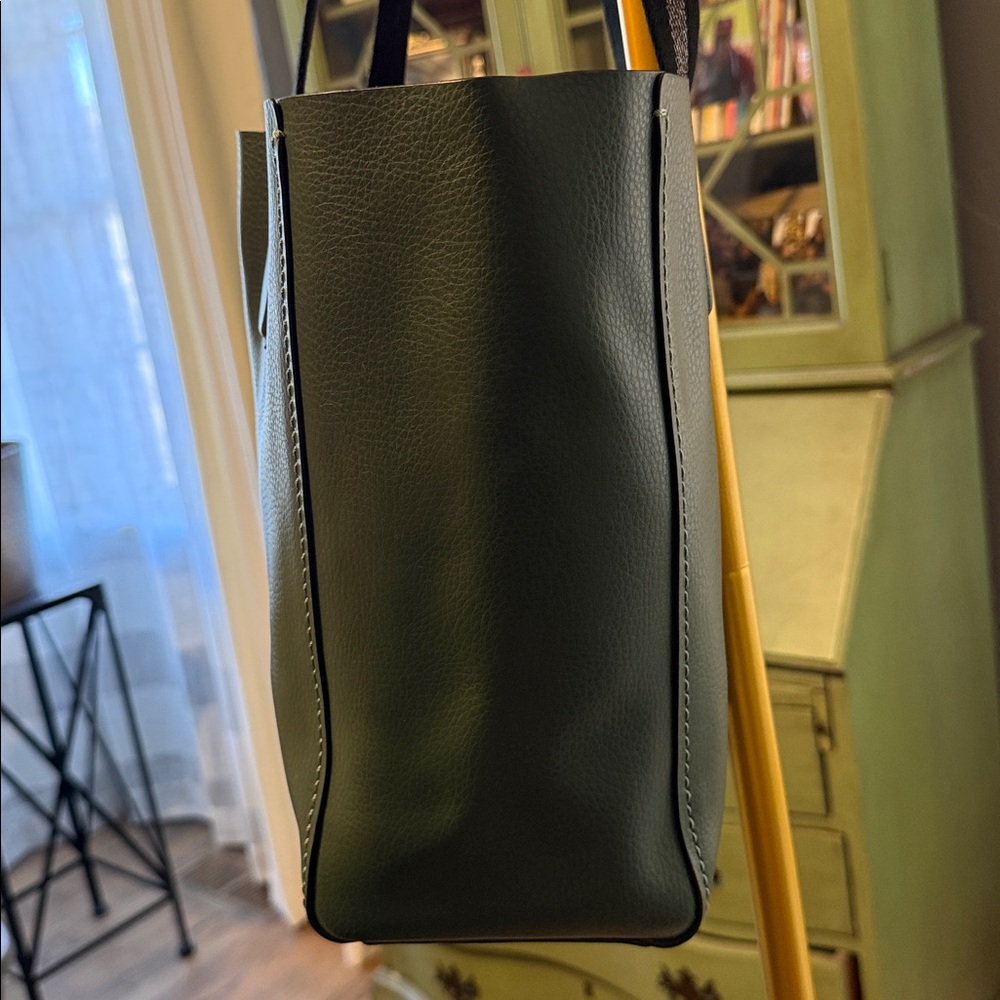 Coach Green Leather Derby Tote - Picture 5 of 10